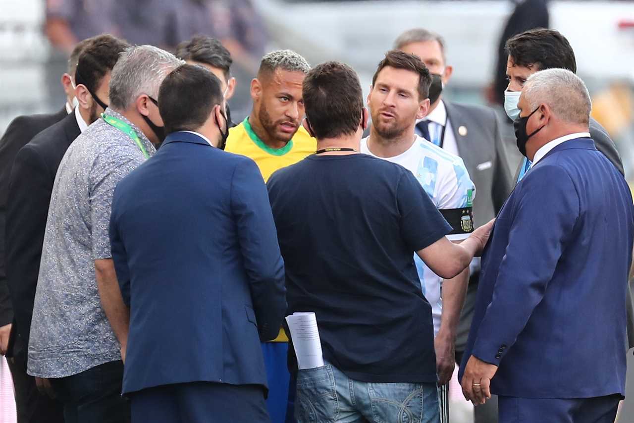 Brazil vs Argentina in Covid-19 chaos as local health chiefs stop game after six minutes to DEPORT Premier League stars