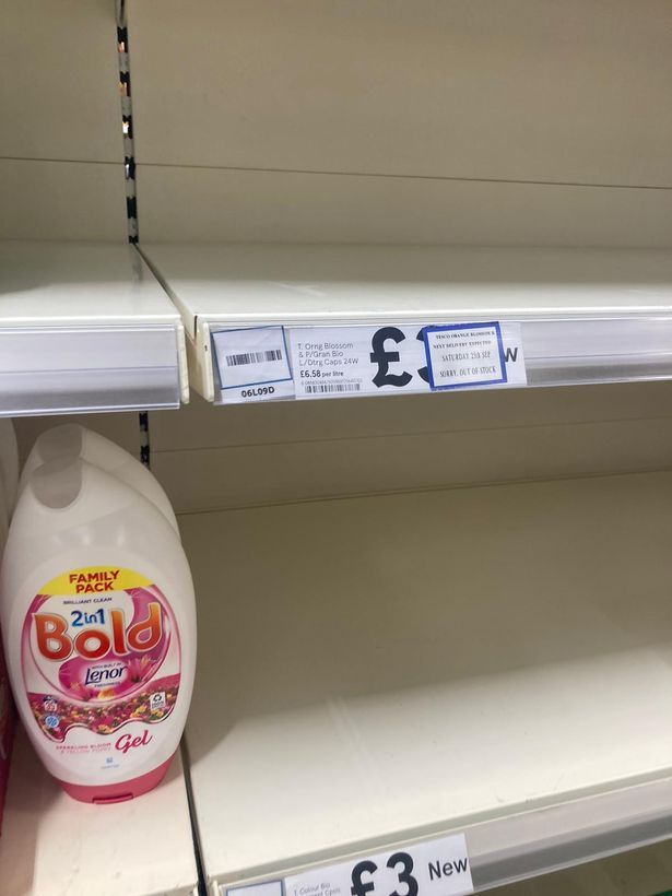 Supermarket shelves left nearly EMPTY with shortage of goods from cereal to nappies amid Brexit & Covid lorry crisis