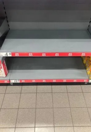 Supermarket shelves left nearly EMPTY with shortage of goods from cereal to nappies amid Brexit & Covid lorry crisis