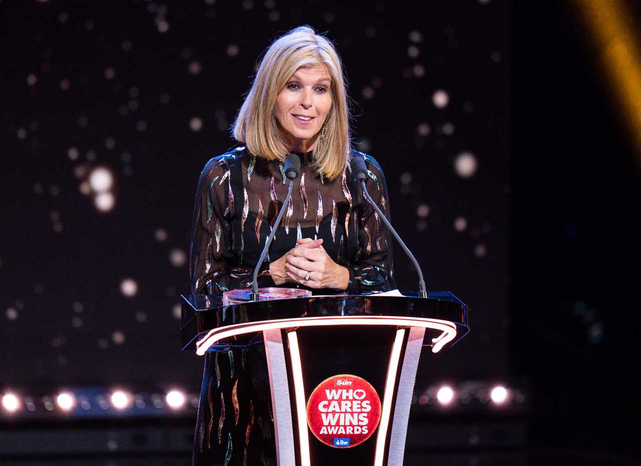 Kate Garraway hails nurses who fought for Derek’s life at Sun’s Who Cares Wins awards