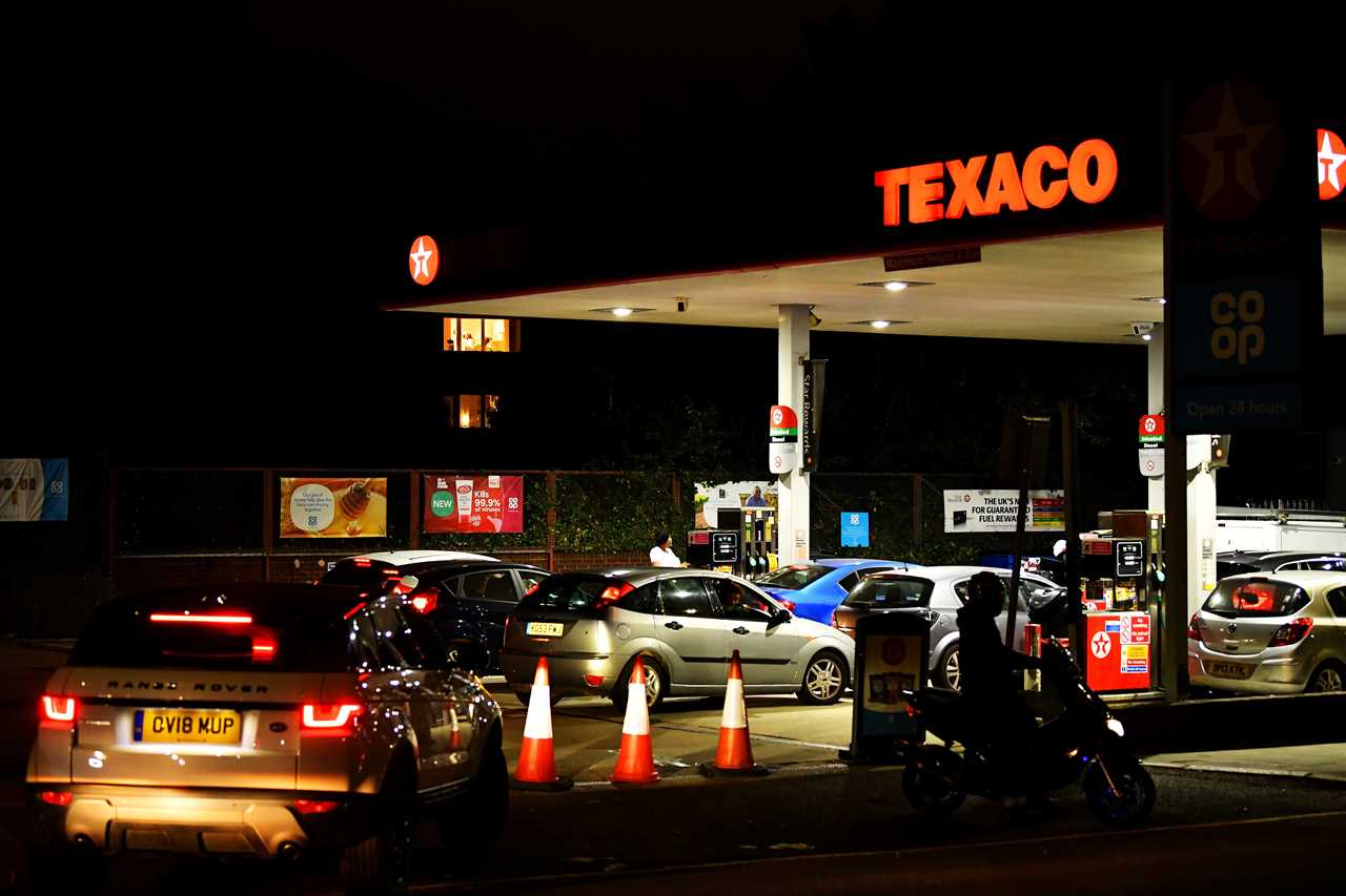 Motorists have queued through the night for fuel