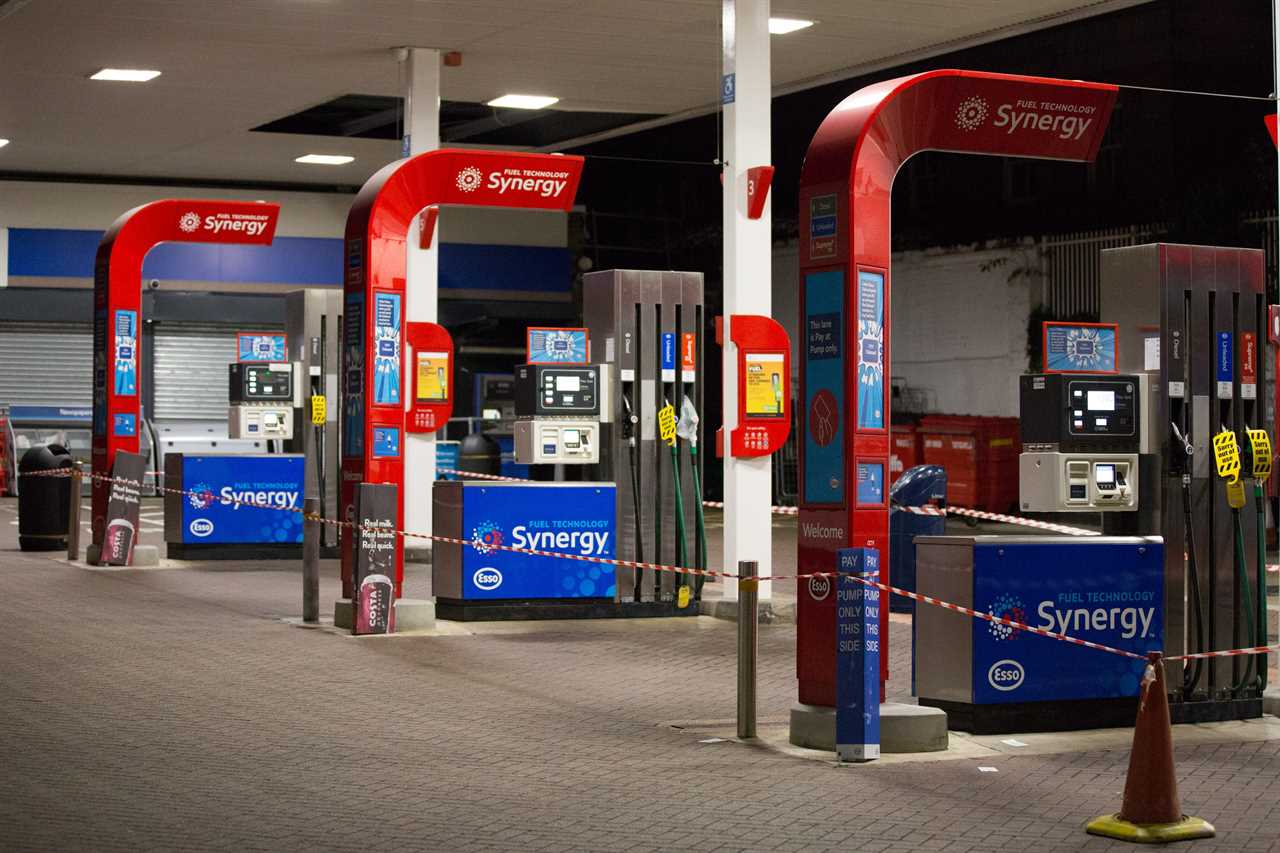 Drivers queue overnight AGAIN for fuel as cops man petrol stations – but gov insists it’s getting better