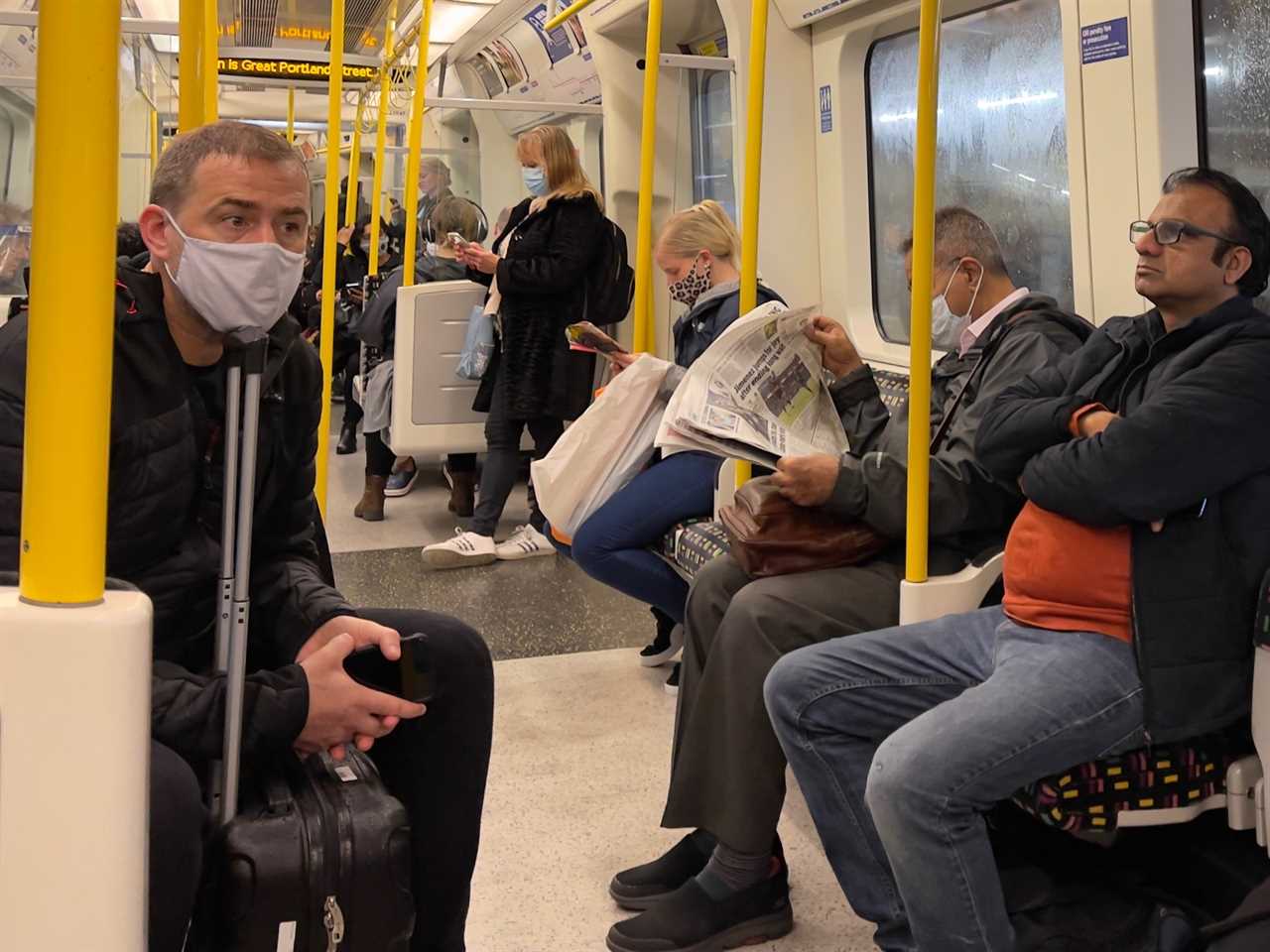 Brits should continue wearing masks when on ‘crowded’ public transport this winter, Sajid Javid says