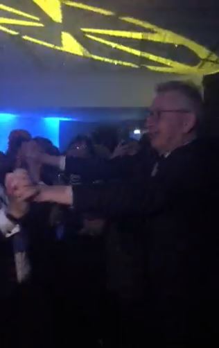 Michael Gove at it again as he dances arm-in-arm with MP to Whitney Houston at Tory conference party