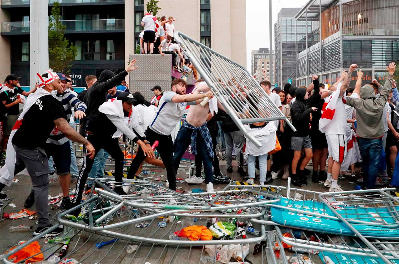 Britain’s World Cup 2030 bid still ‘a very strong contender’ despite hooligan carnage at Wembley, says No10