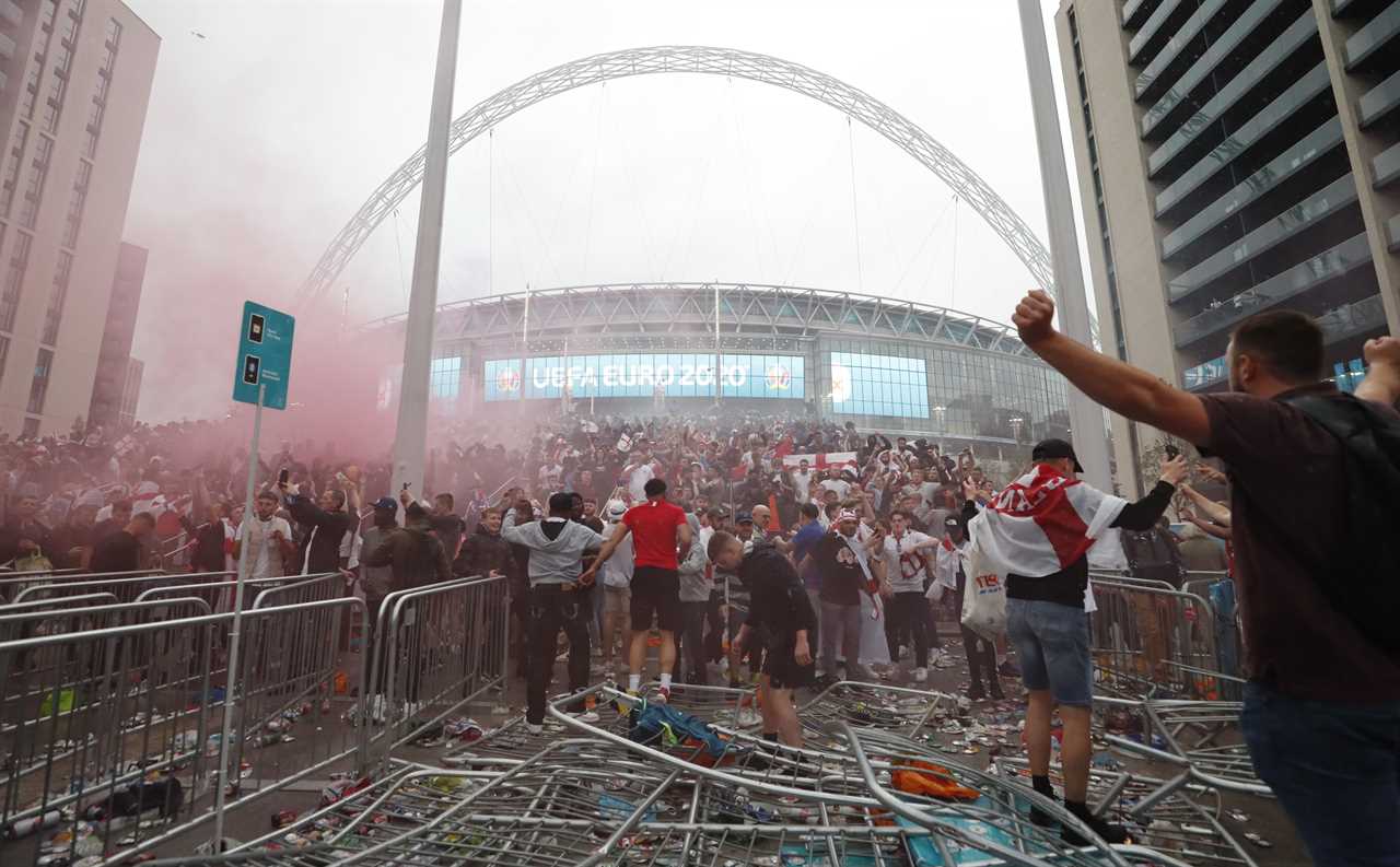 Britain’s World Cup 2030 bid still ‘a very strong contender’ despite hooligan carnage at Wembley, says No10