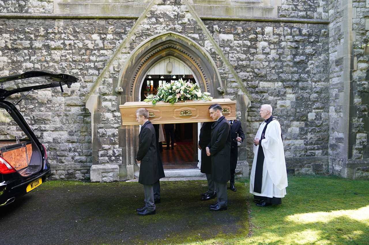 Rishi Sunak and Priti Patel lead mourners at James Brokenshire’s funeral after lung cancer death aged 53