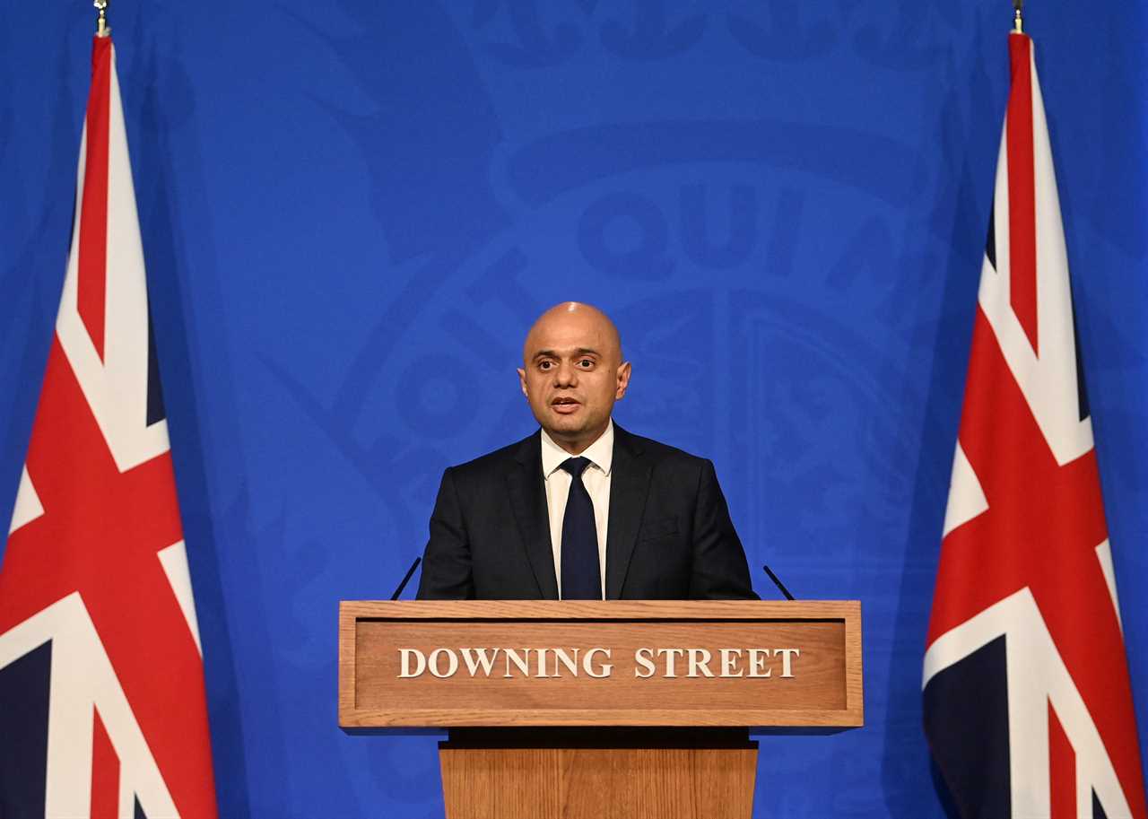 Sajid Javid begs Brits to get their Covid booster jabs or face return to resitrctions