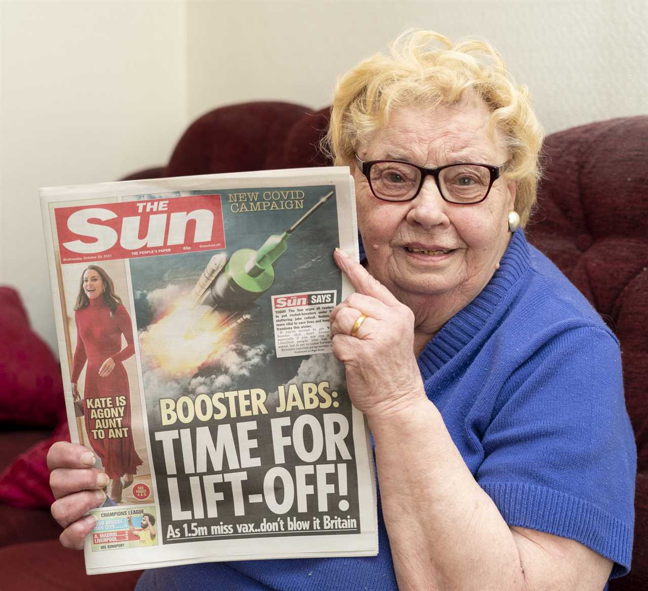 Vulnerable OAP, 92, finally gets her booster vaccine thanks to Give Britain A Booster campaign