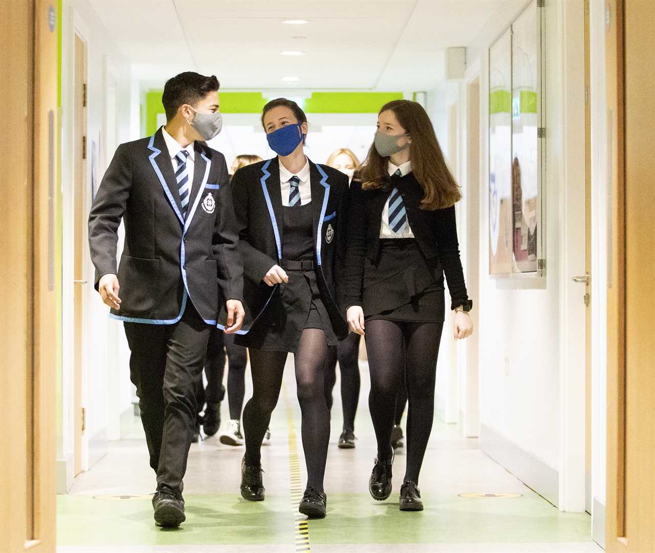 Pupils ‘will be ordered to wear masks in communal areas in schools to tackle rocketing covid rates