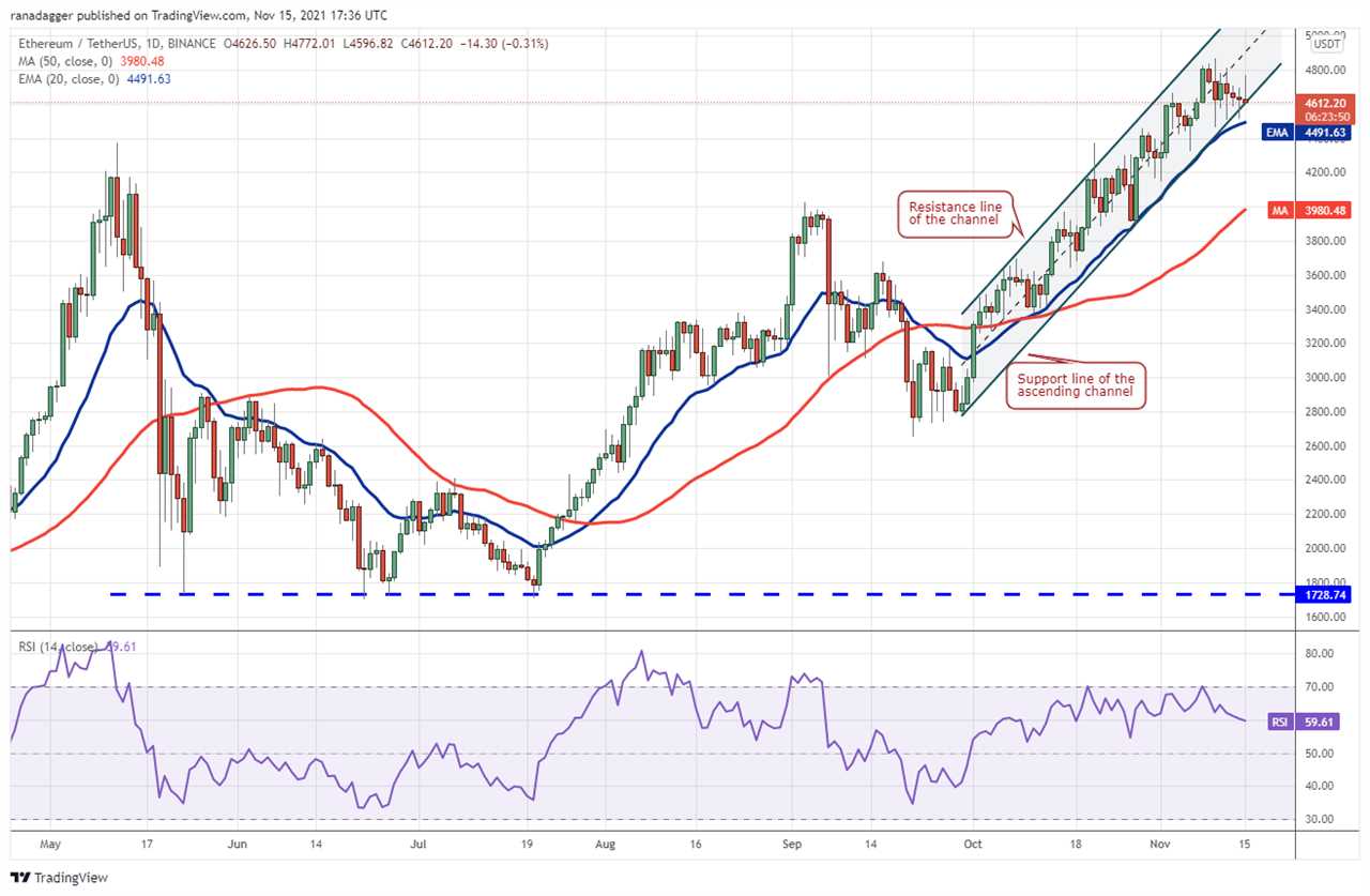 Price analysis 11/15: BTC, ETH, BNB, SOL, ADA, XRP, DOT, DOGE, SHIB, LUNA