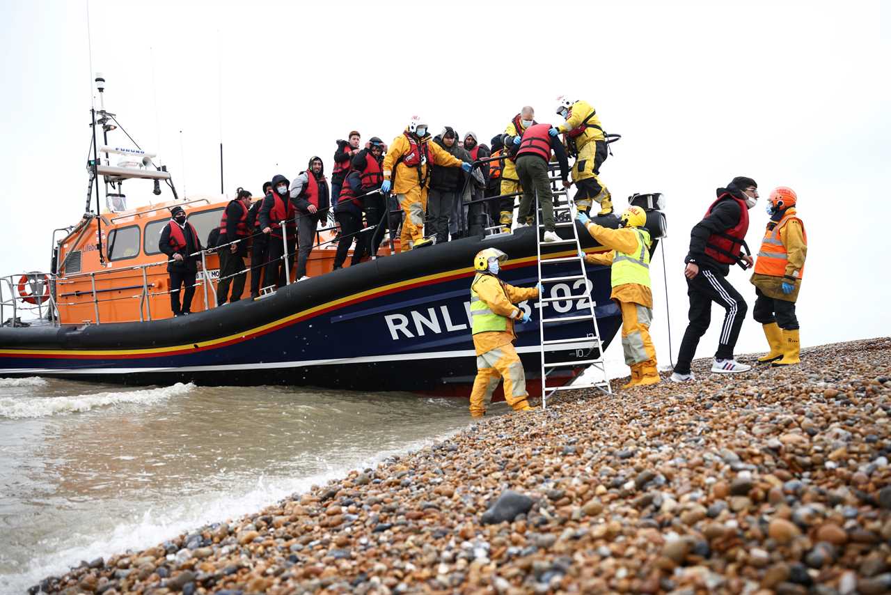 Five migrants drown after inflatable dinghy flips while crossing Channel