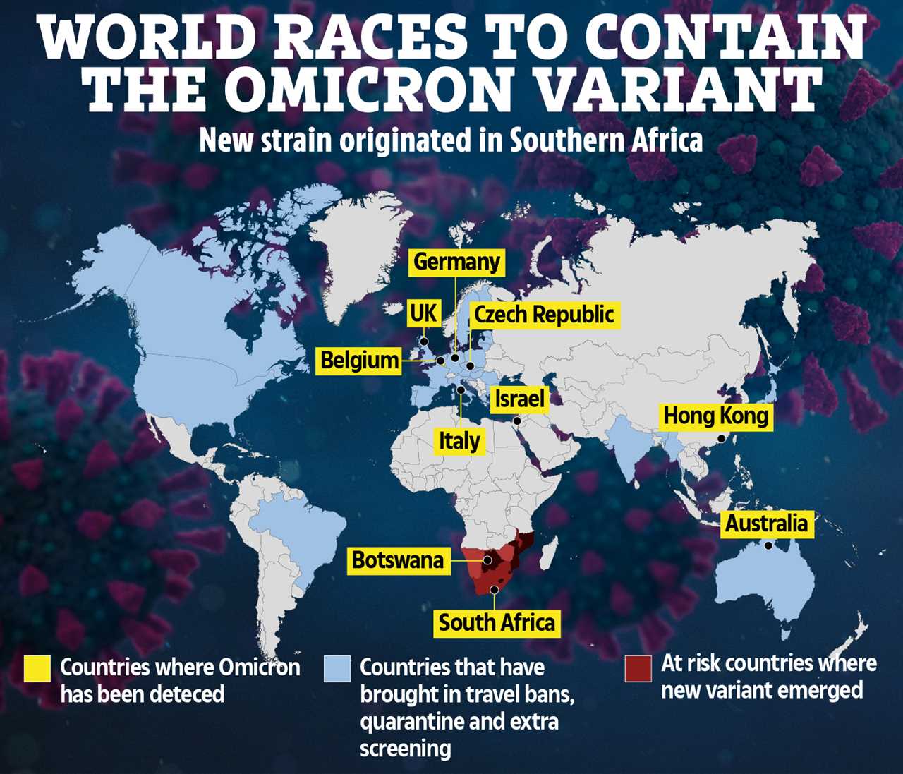 Switzerland BANS Brits from entering in bid to stop the spread of Omicron Covid variant