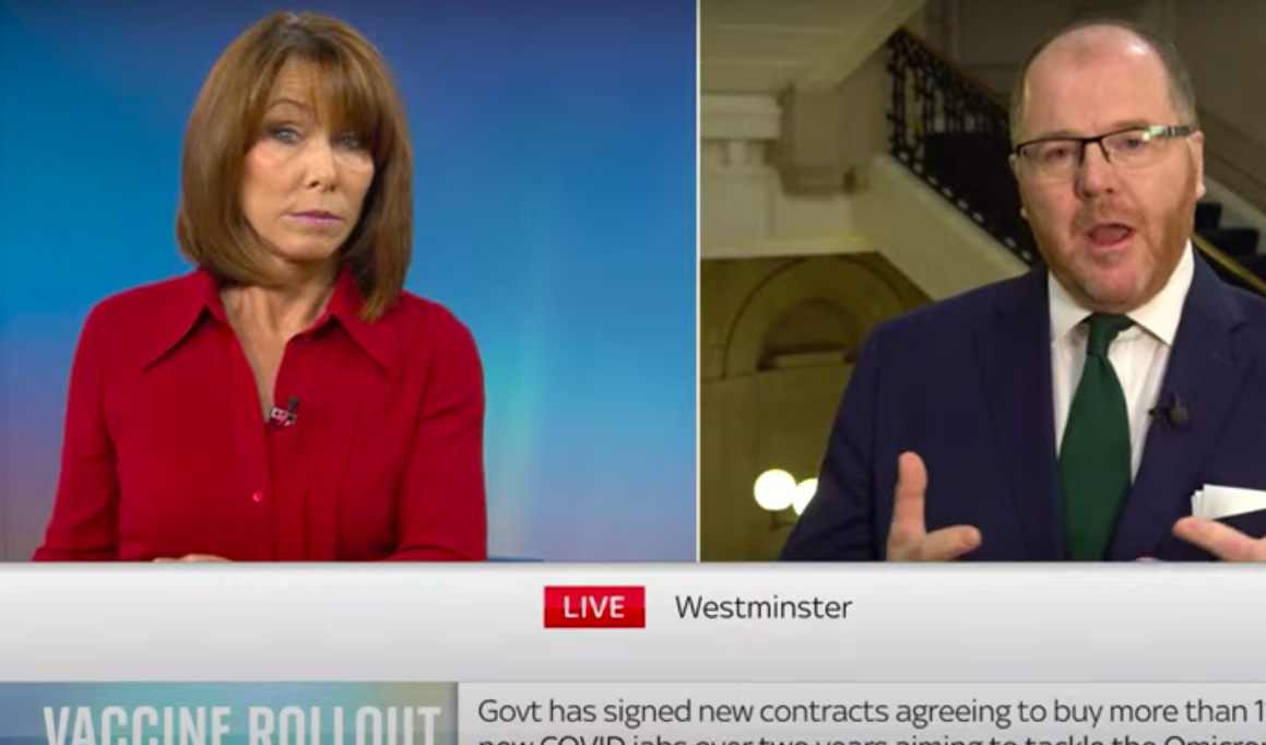 Kay Burley slaps down minister’s claim Brits under 40 can call GP to get booster jab, scolding: ‘That’s not true!’