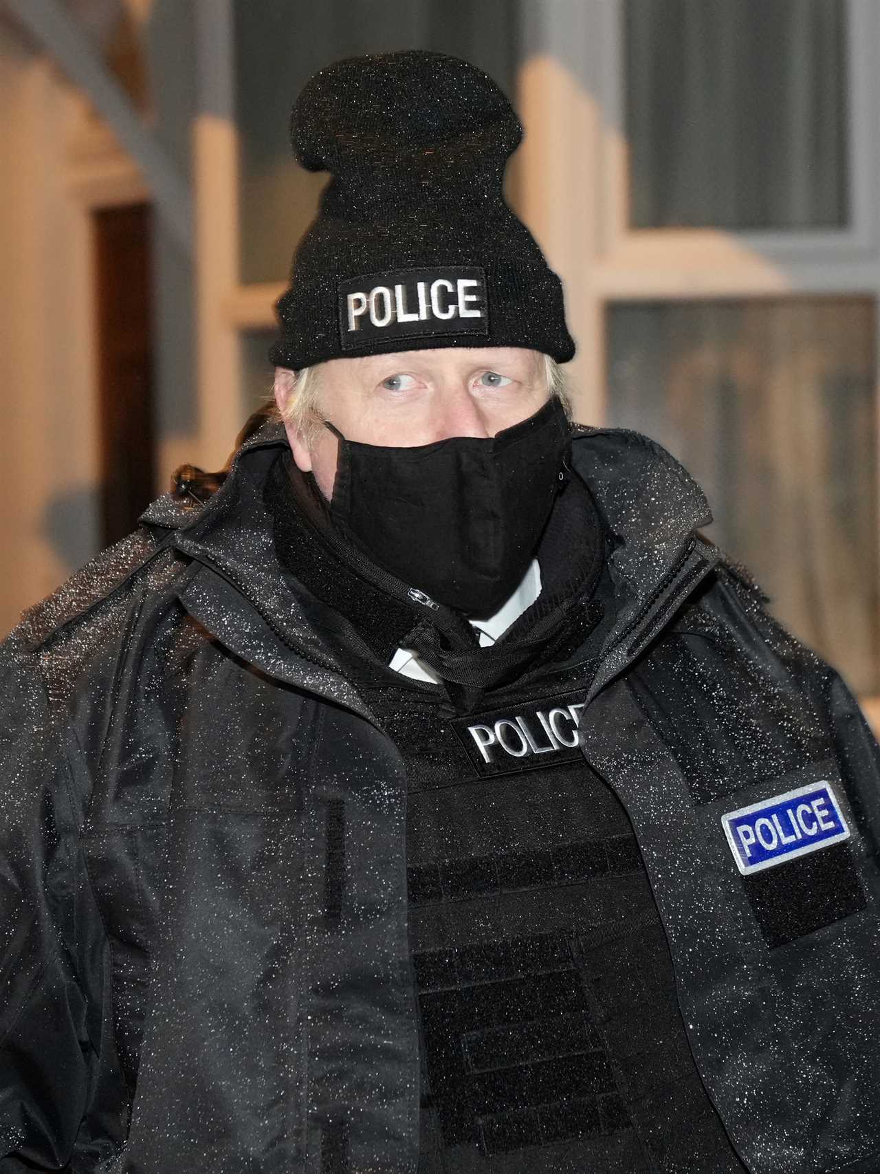 Boris Johnson blasts ‘disgusting’ drugs gangs as he wears stab vest on dawn police raid