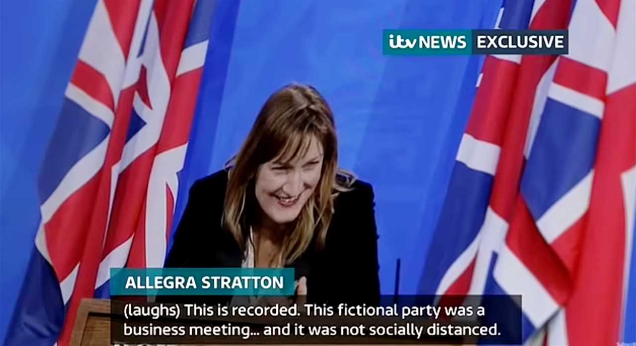 Allegra Stratton QUITS over Xmas party video and says she will ‘regret it for the rest of my life’