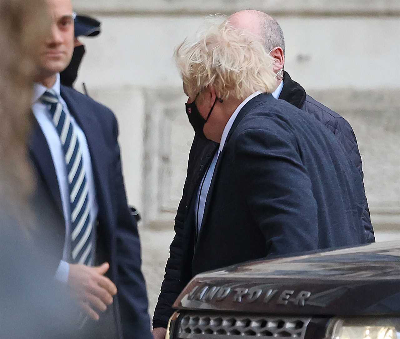 Boris Johnson arrives at No10 today