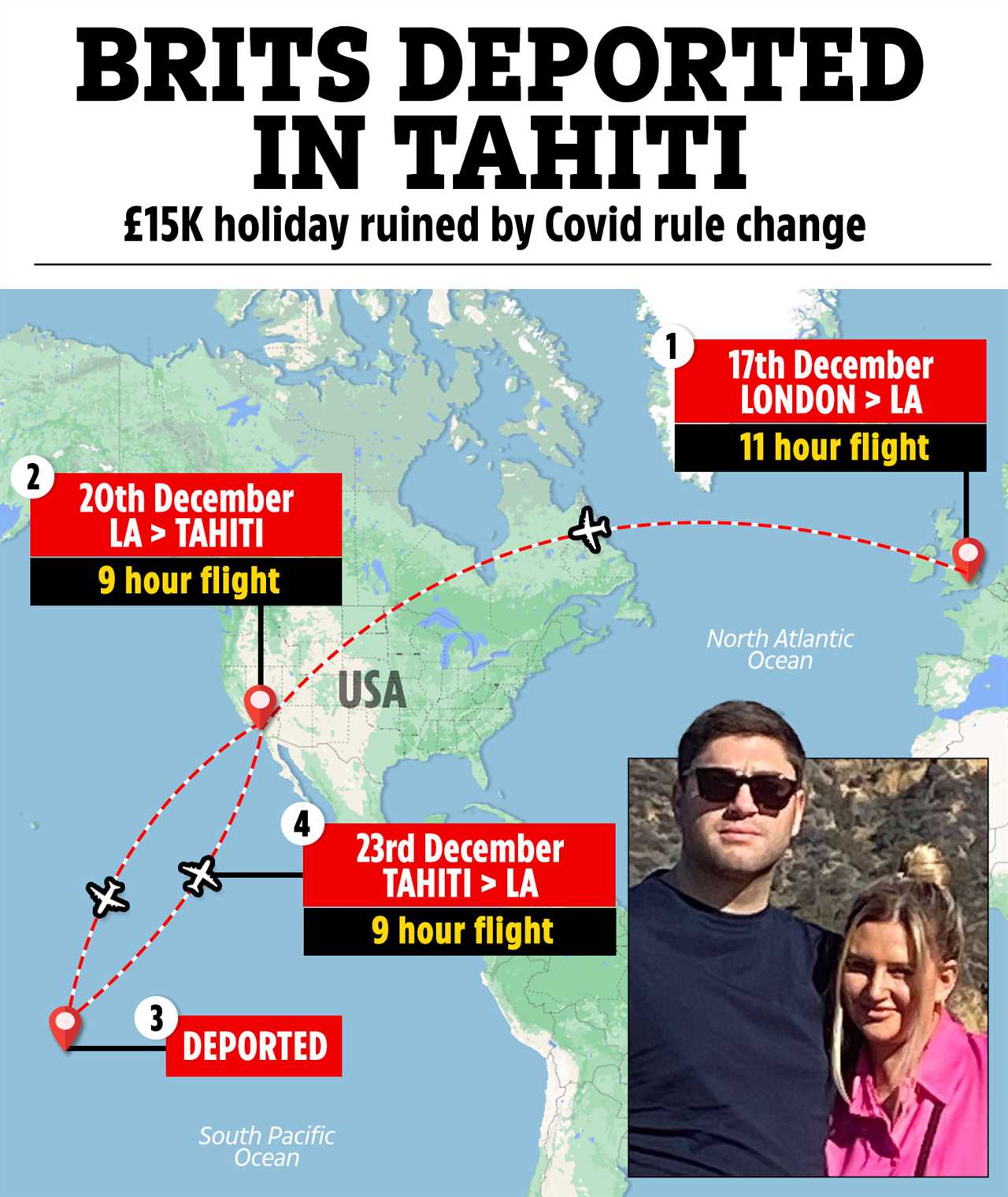 Our Christmas has been ruined after we were DEPORTED from £15k dream hols with our baby after Omicron travel ban mix-up