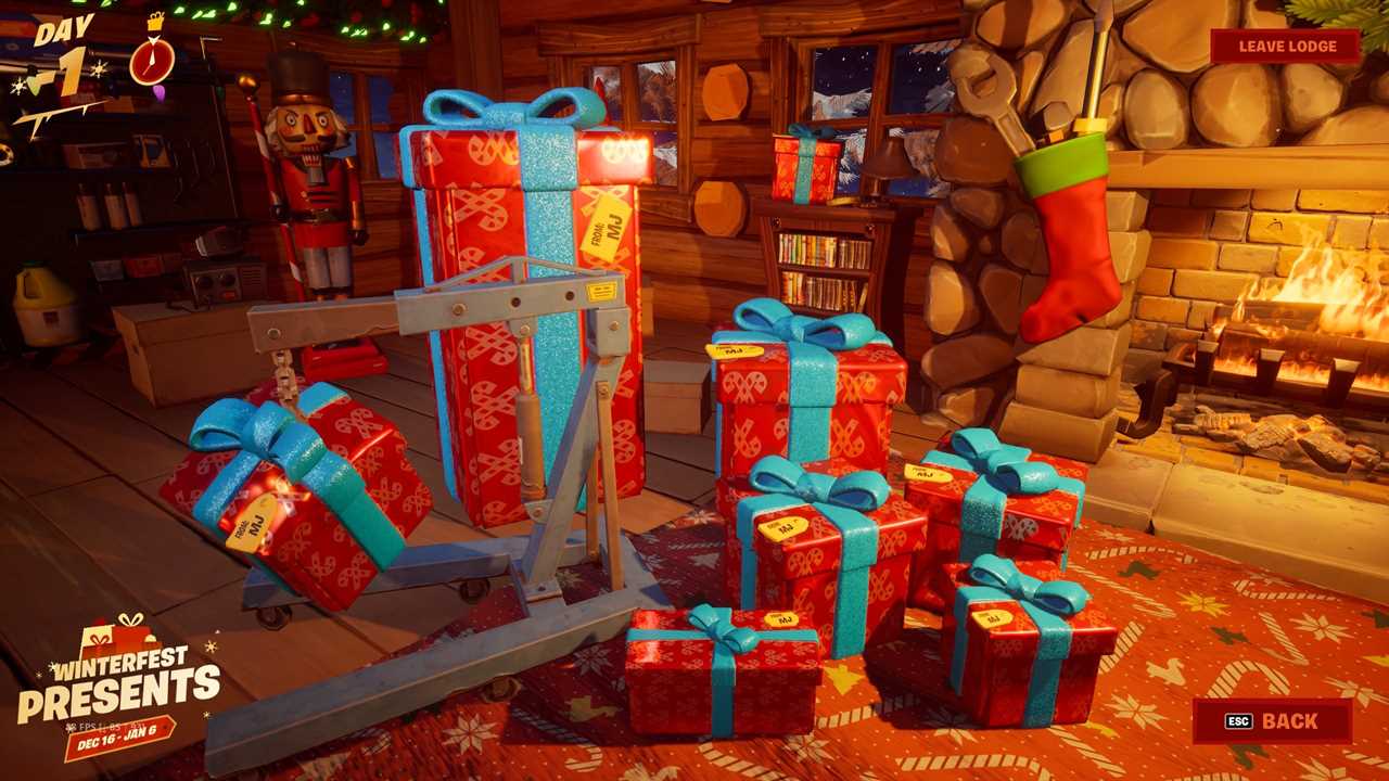 Fortnite Winterfest last present and MJ gifts explained