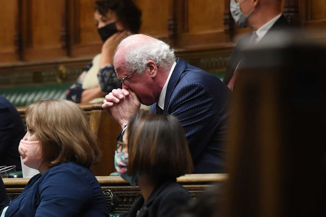 MP breaks down in tears as he reveals mum-in-law died alone of Covid as No10 aides partied