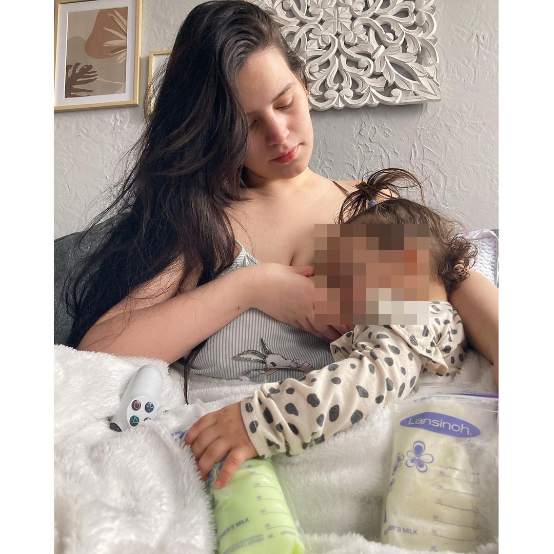 My breast milk went GREEN after I got Covid – so I drank it because I thought it would make me better