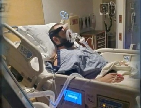 Unvaxxed father of two DJ Ferguson, 31, is REFUSED heart transplant by hospital as dad says he’s on ‘the edge of death’