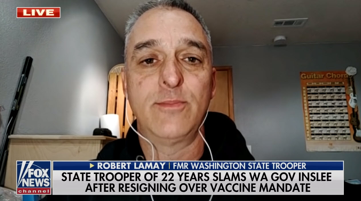 Washington State Trooper Robert LaMay dies of Covid after refusing vaccine and quitting over mandate