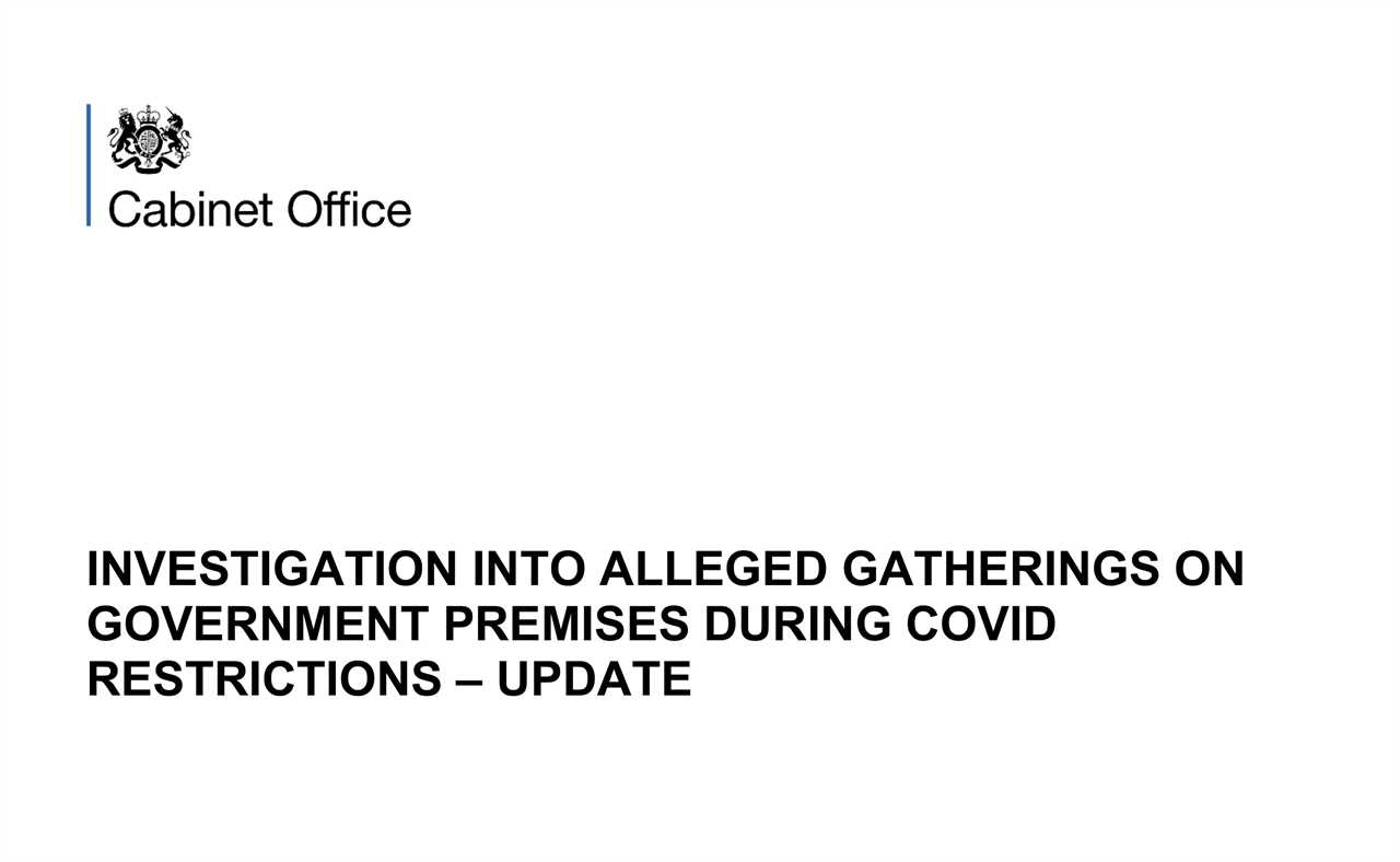 Sue Gray report in full: Read the 12 pages yourself as Boris Johnson faces D-Day over lockdown parties