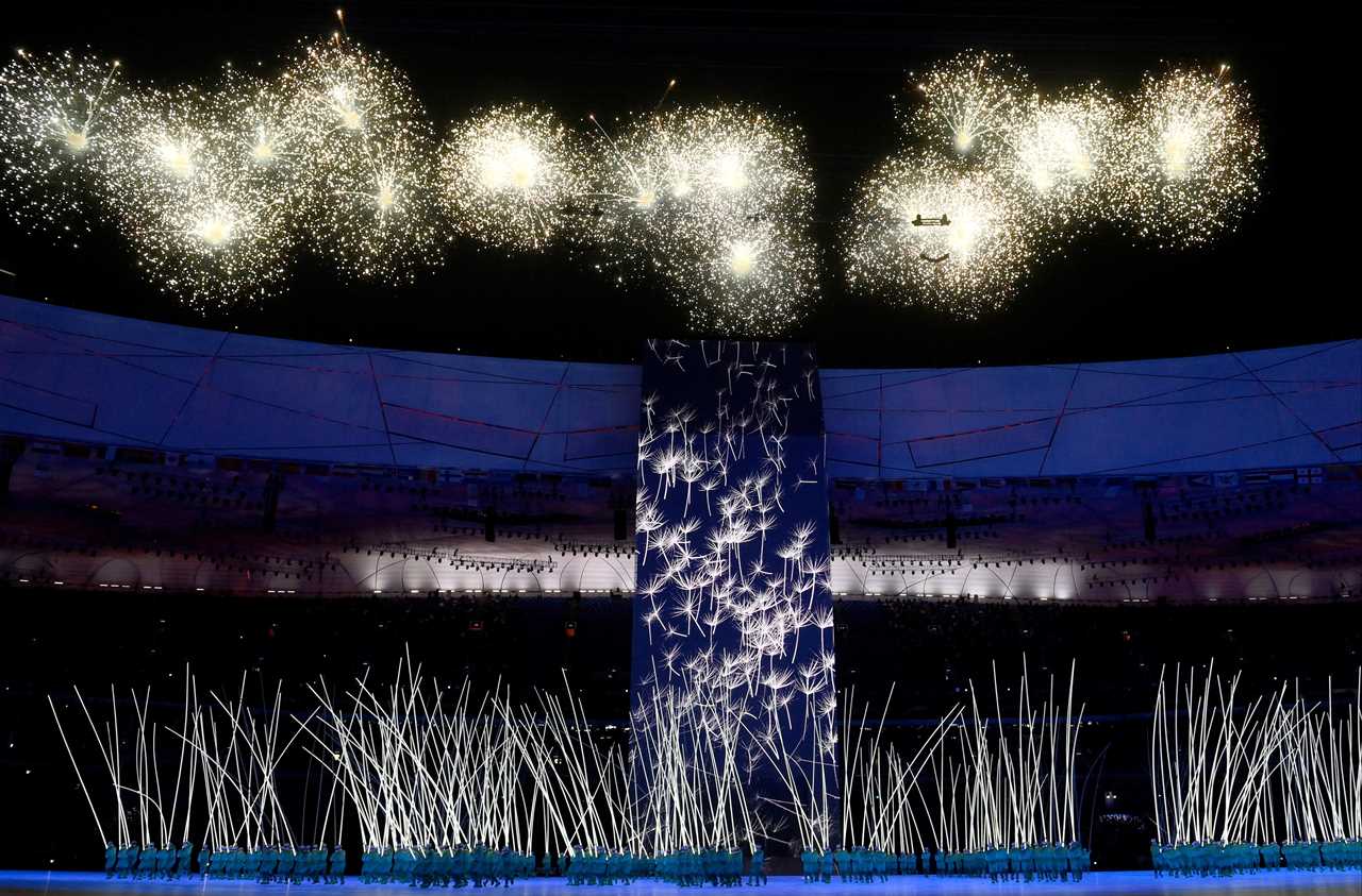 Winter Olympics begin with opening ceremony light show as Team GB stars wrap up warm in freezing Beijing temperatures