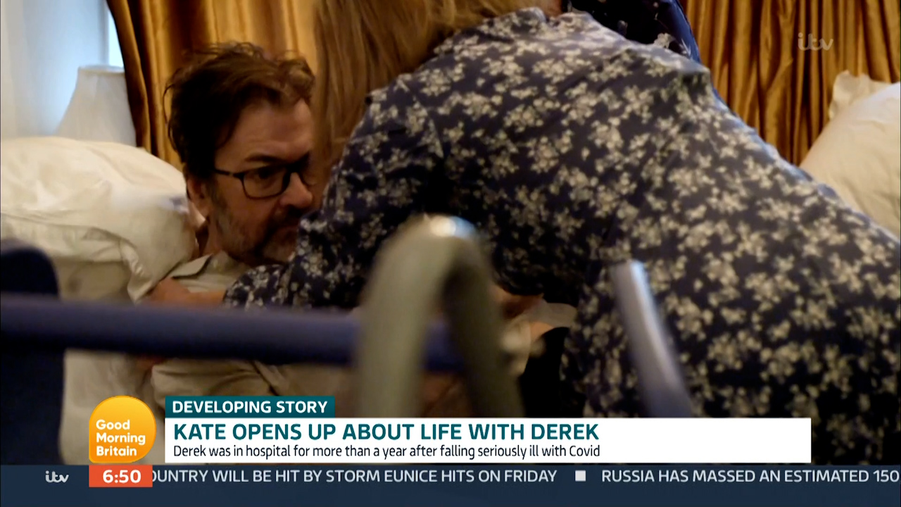 Kate Garraway reveals husband Derek’s brain has been ‘terribly affected’ by Covid