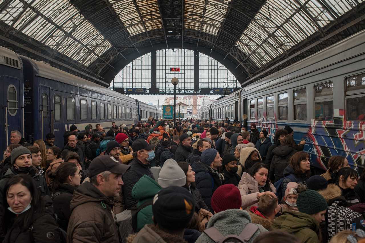 Refugees from all over the strife-torn nation have flooded west to the city of Lviv