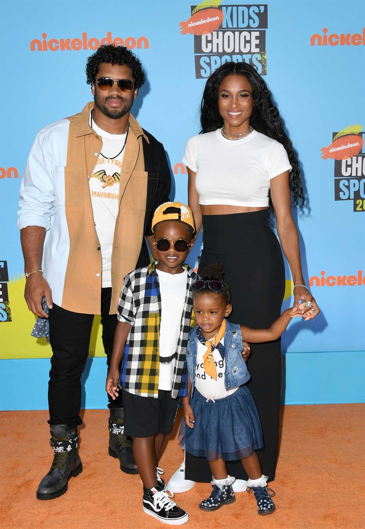 How many kids does Ciara have and are they all with her husband Russell Wilson?