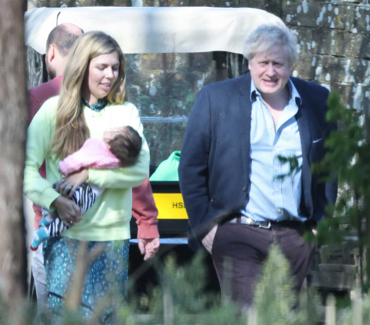 Boris Johnson and wife Carrie celebrate Mother’s Day at country retreat with baby Romy