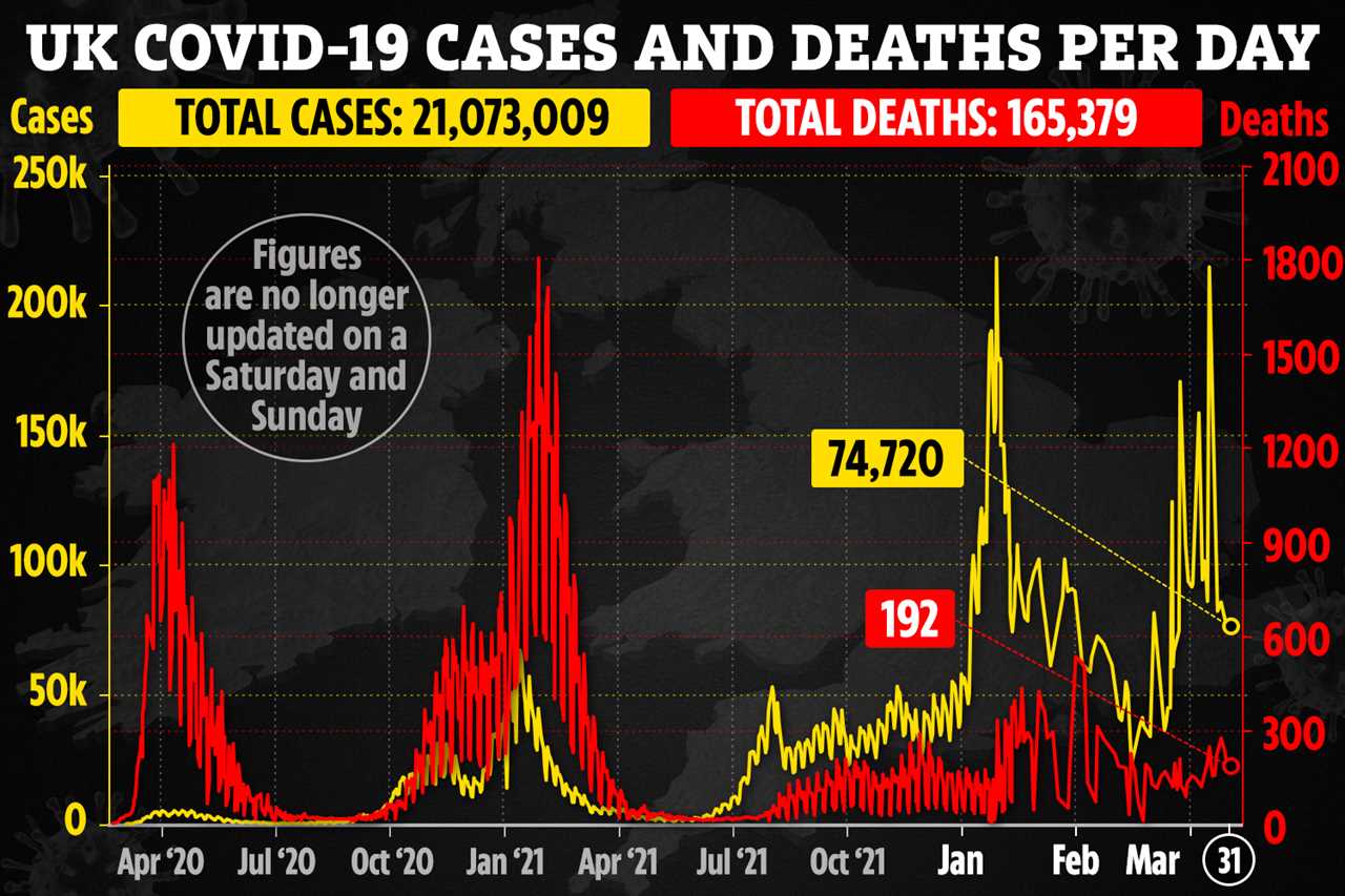 Record 4.9million people had Covid last week – that’s 1 in 13 infected