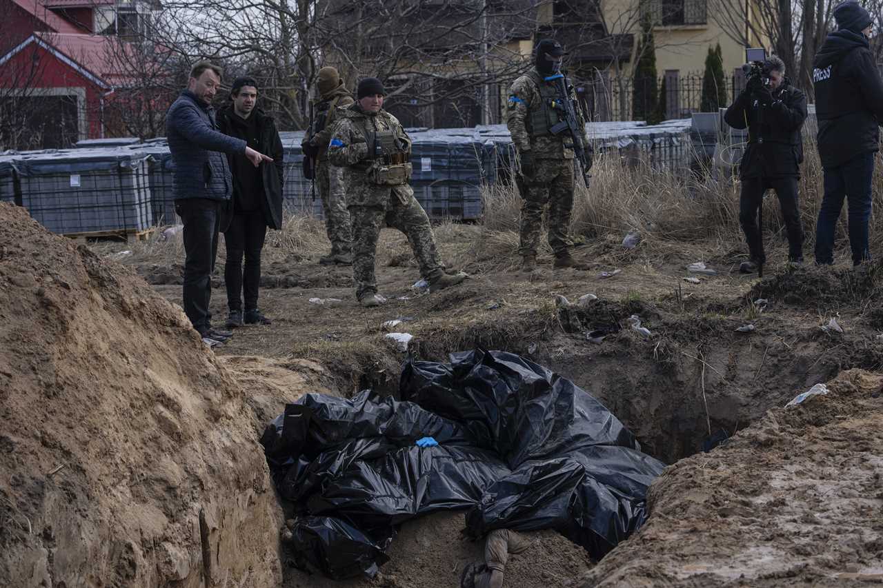 Mass graves have cropped up as hundreds of civilians were brutally killed