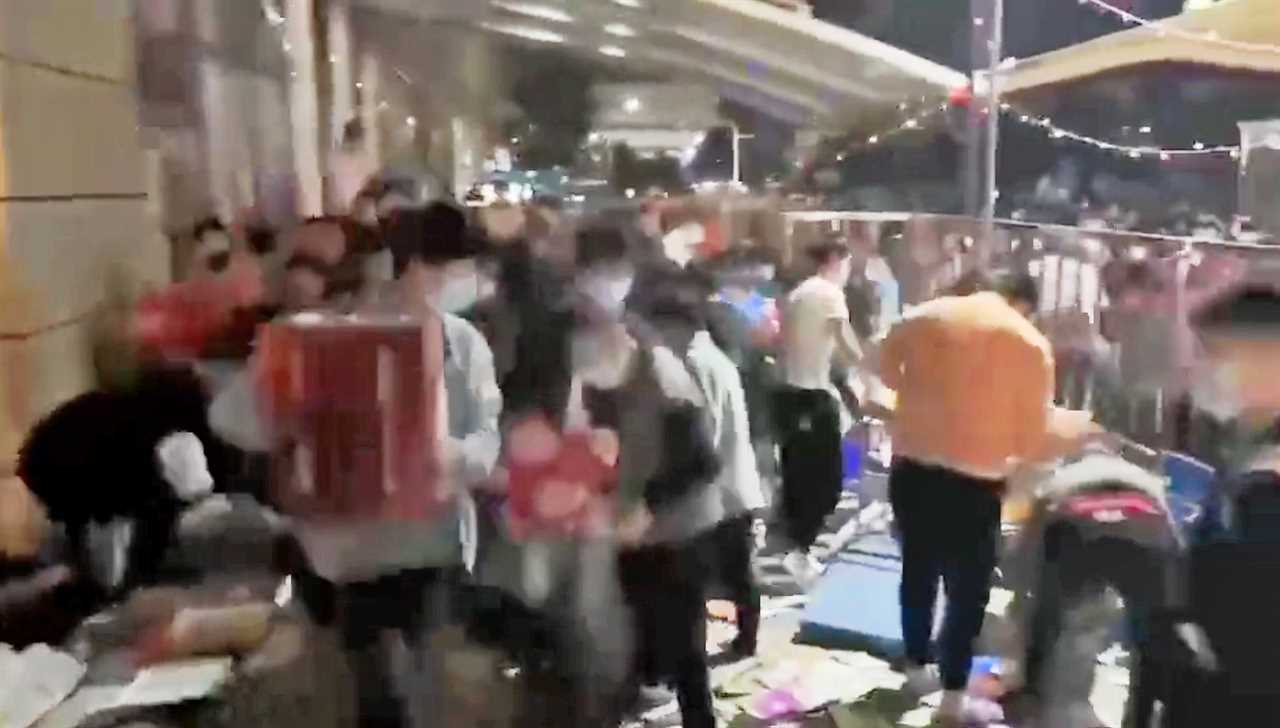 Starving shoppers loot Shanghai supermarket as China sends 26m into world’s strictest Covid lockdown