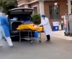 Horror as Chinese Covid ‘victim’ turns out to be ALIVE  just as body bag is being zipped up to him take to crematorium