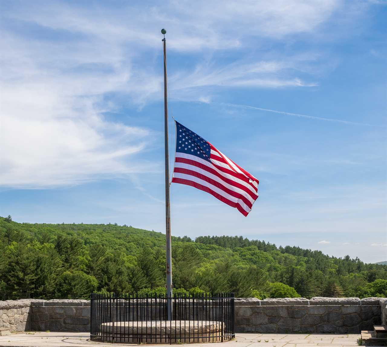 Why are flags at half mast today?