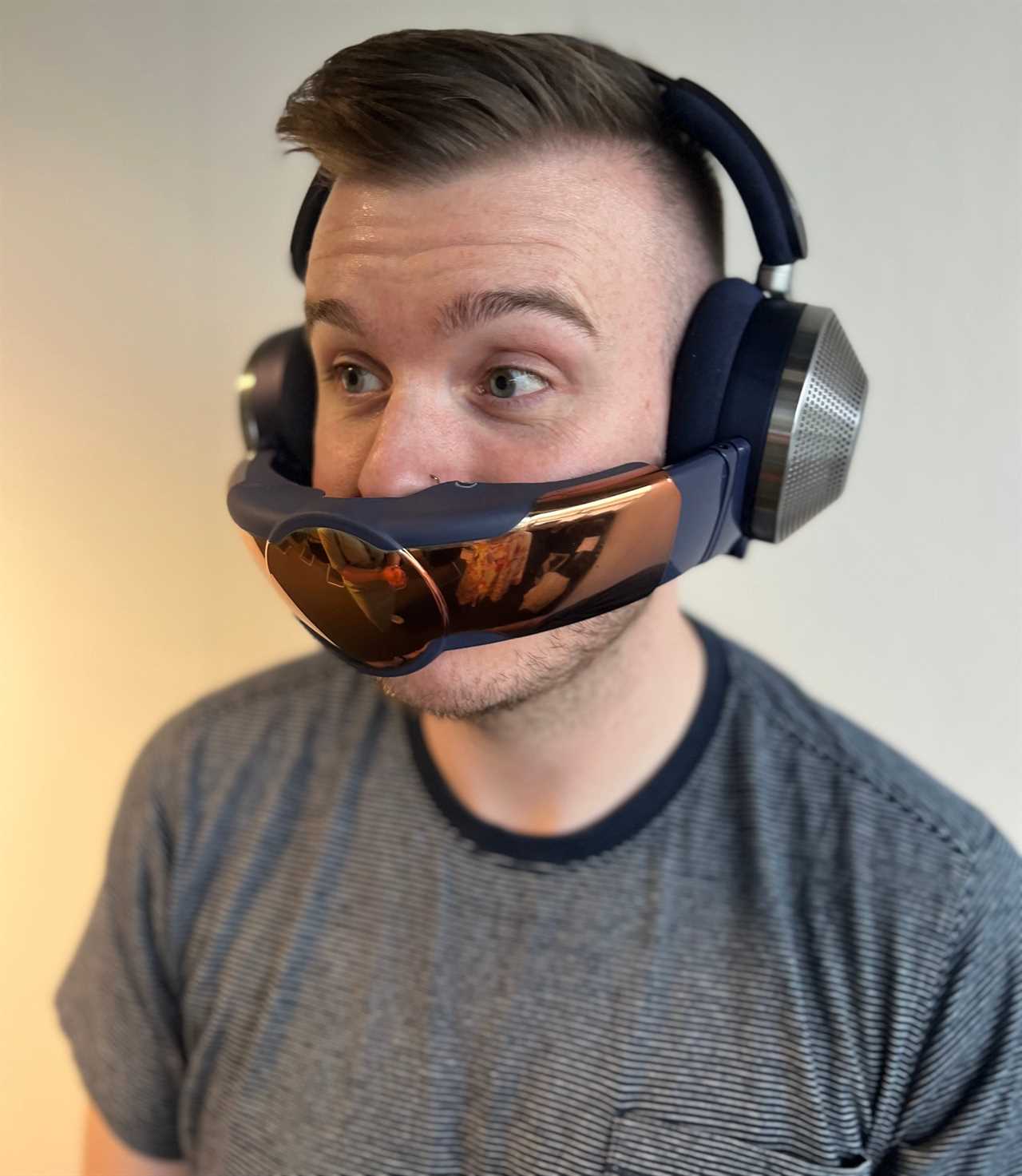 I tried Dyson’s whacky new headphones that double up as an AIR FILTER mask – is this the future post-Covid?