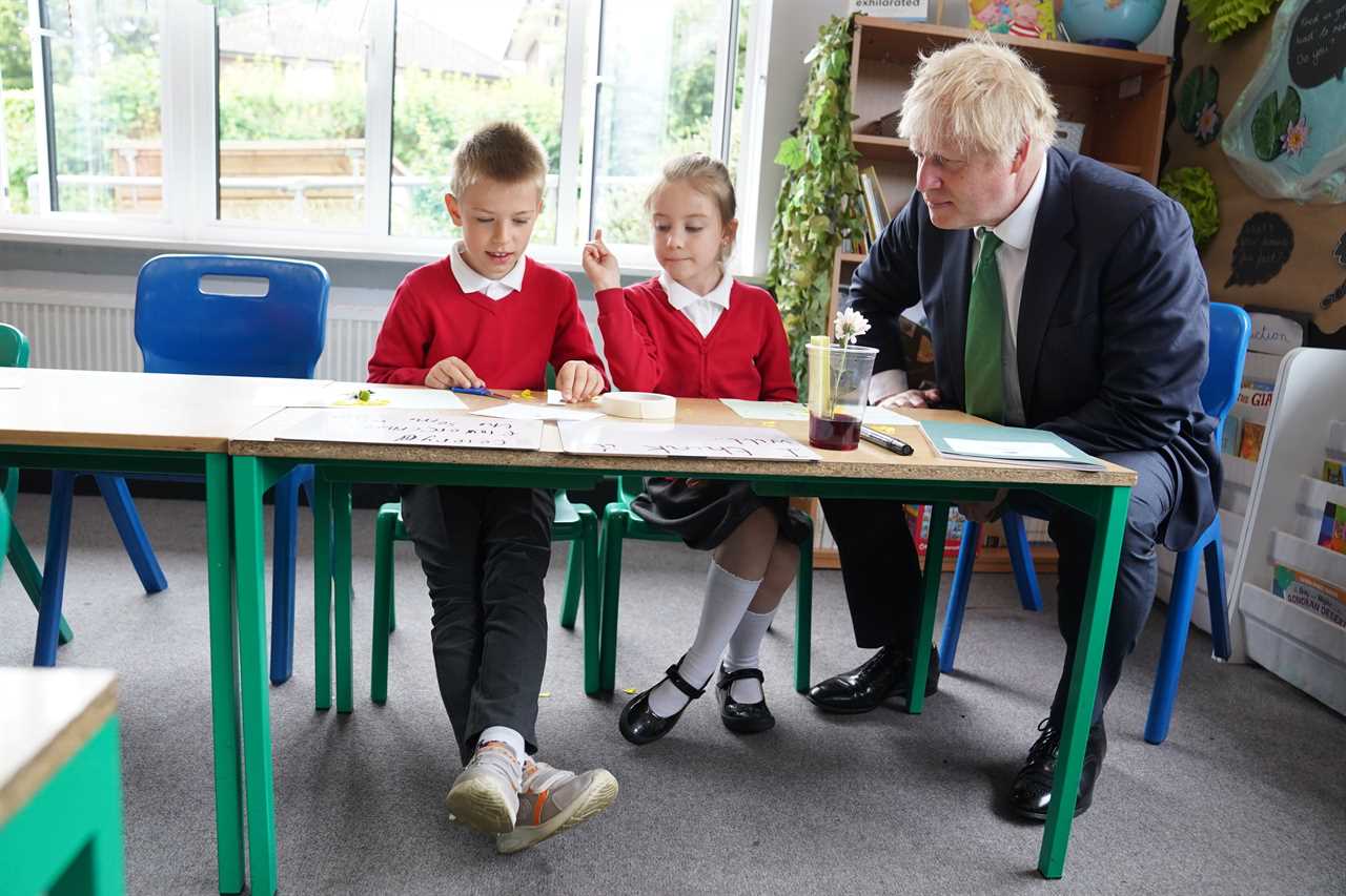 Boris Johnson meets with Ukrainian children who fled Putin’s bloodshed for sanctuary in Britain