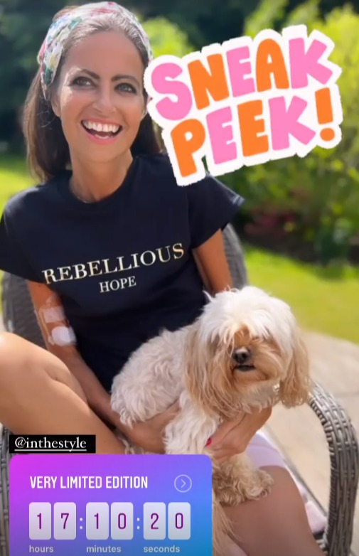 Deborah James reveals sneak peek of new Rebellious Hope T-shirts as fund hits £6.6million