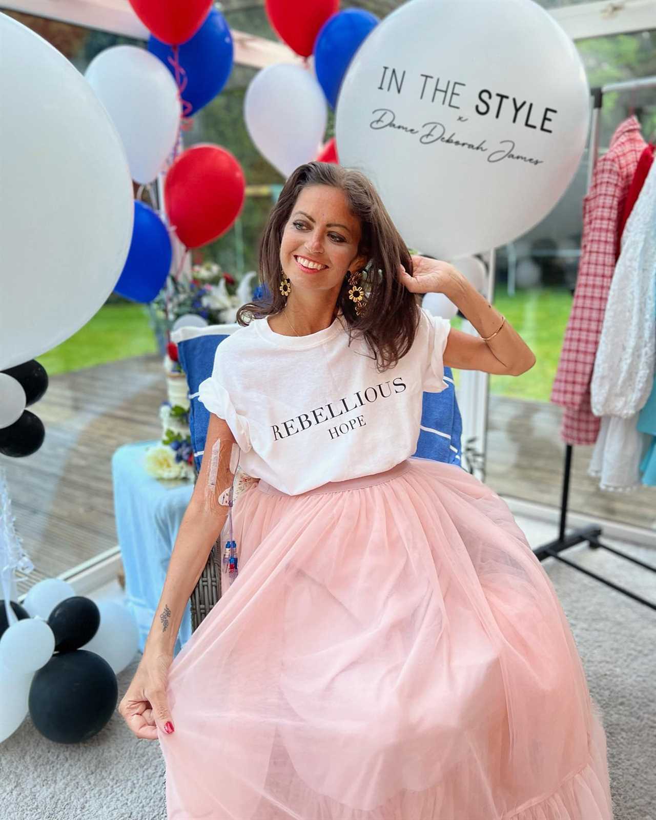 Deborah James reveals sneak peek of new Rebellious Hope T-shirts as fund hits £6.6million