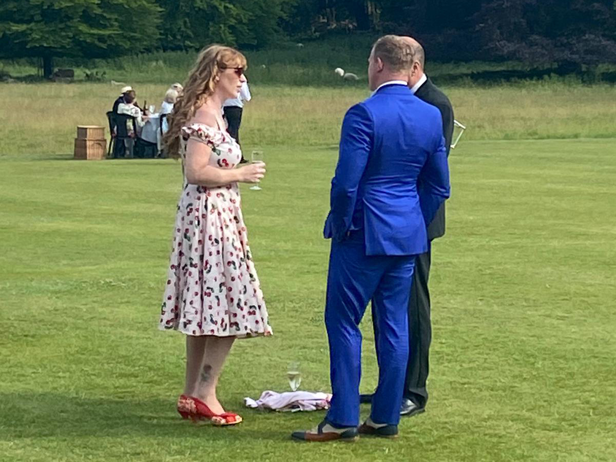 Angela Rayner sipped champagne with Shadow Transport Minister Sam Tarry