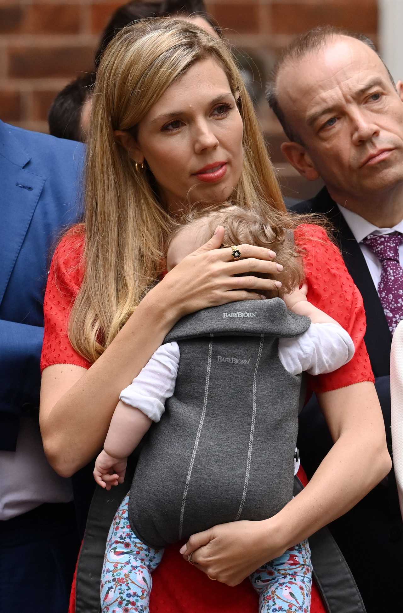 Carrie Johnson and baby Romy support Boris Johnson as he thanks them for ‘so much’ in resignation speech