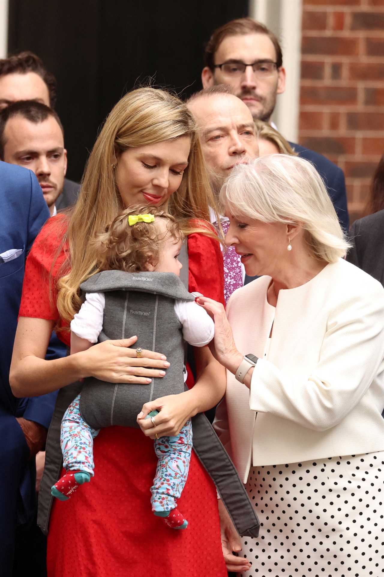 Carrie Johnson and baby Romy support Boris Johnson as he thanks them for ‘so much’ in resignation speech