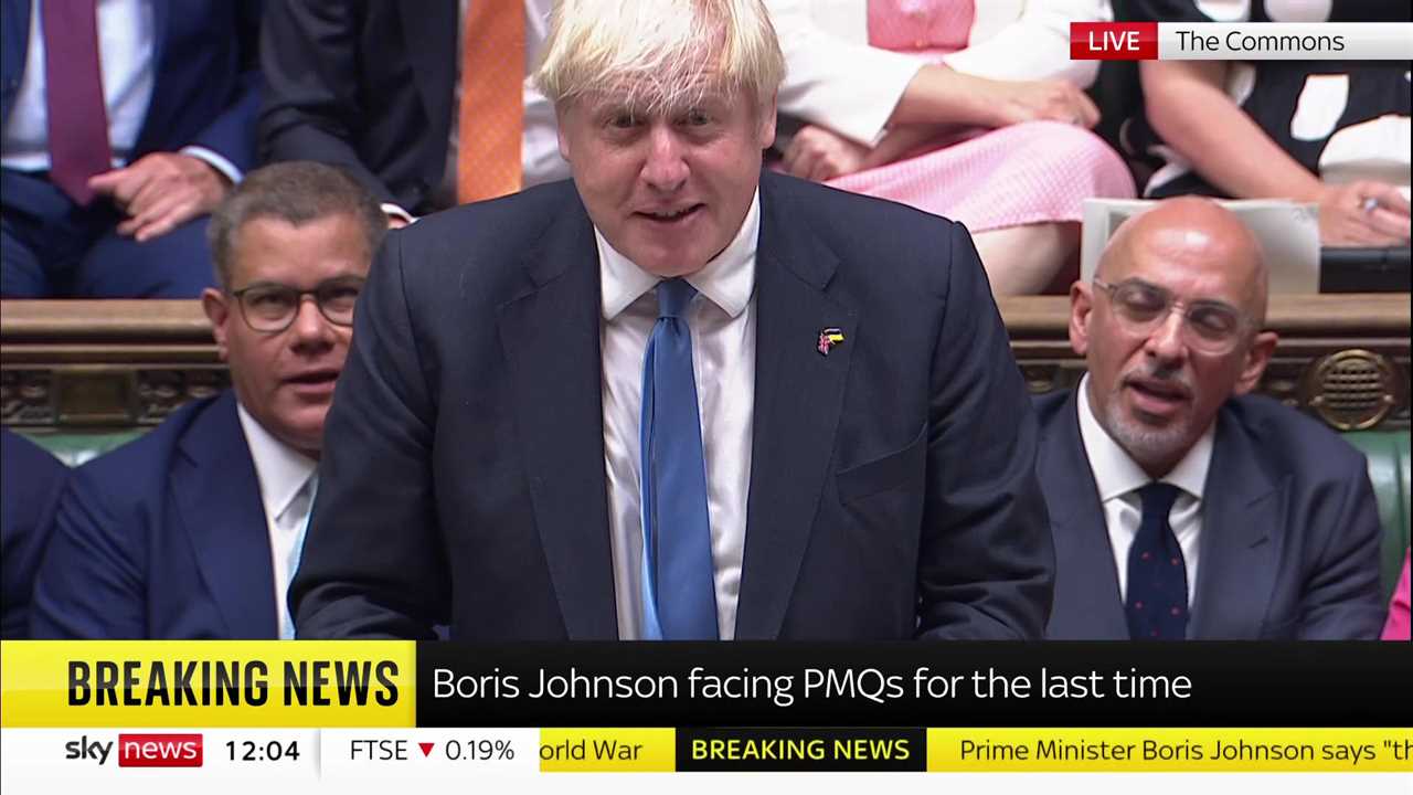 Boris Johnson warns new PM to be wary of back-stabbers in final dig at his last PMQs