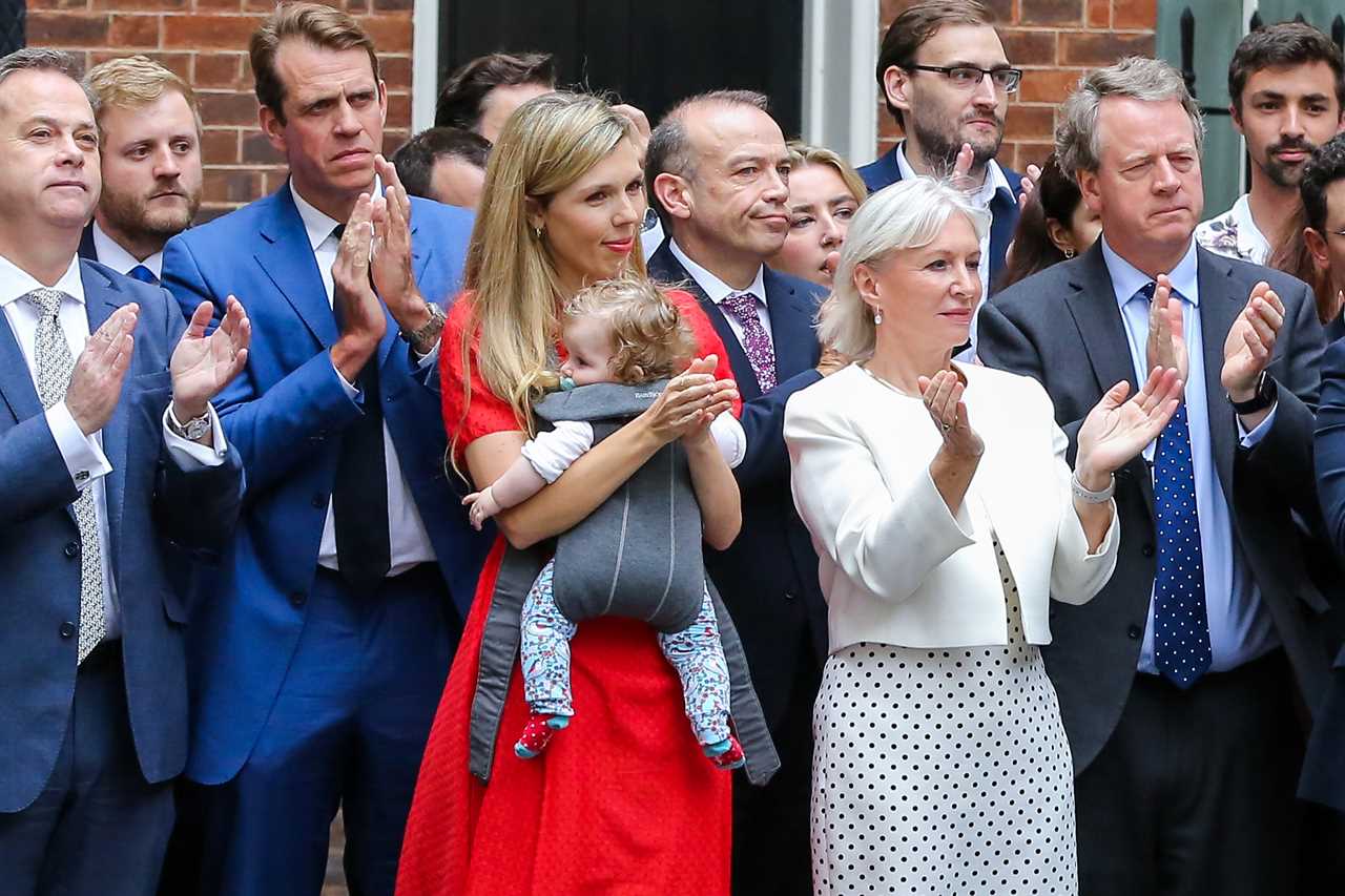 Boris Johnson leaves No10 with son Wilf before heading off on holiday with family