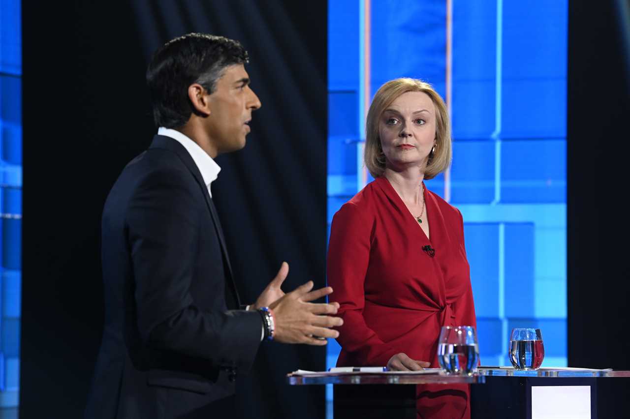 PM hopefuls Liz Truss and Rishi Sunak to go head to head in live TV debate next week – hosted by The Sun