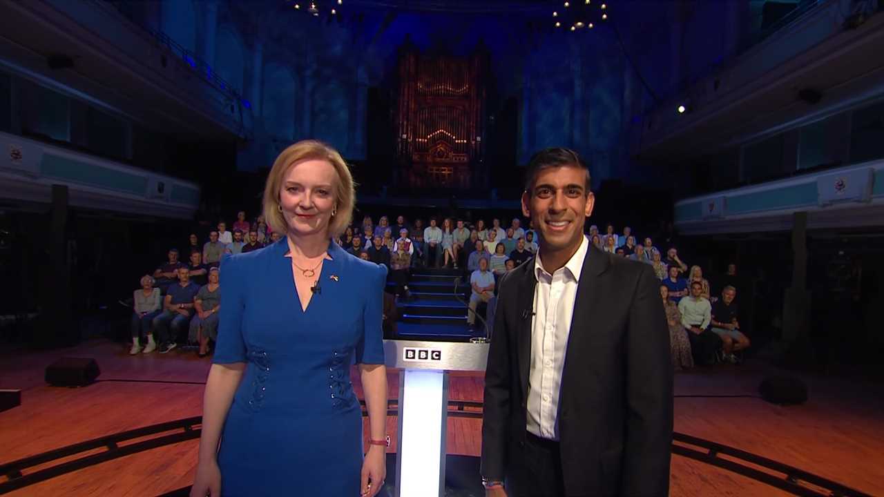 PM rivals Rishi Sunak and Liz Truss clash over the economy and tax cuts in bad-tempered TV debate