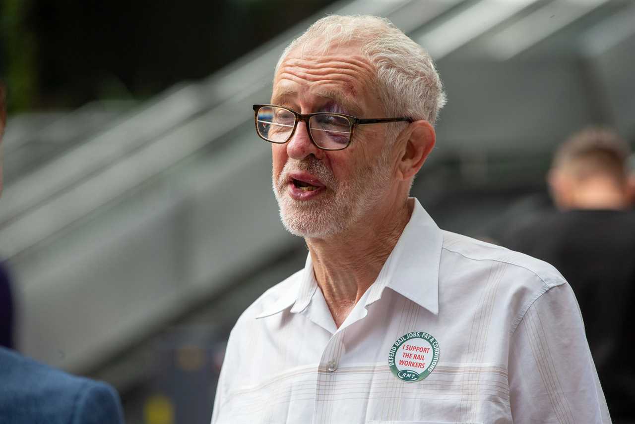 Jeremy Corbyn sports painful black eye and swollen lip after tripping over tree root while on a run